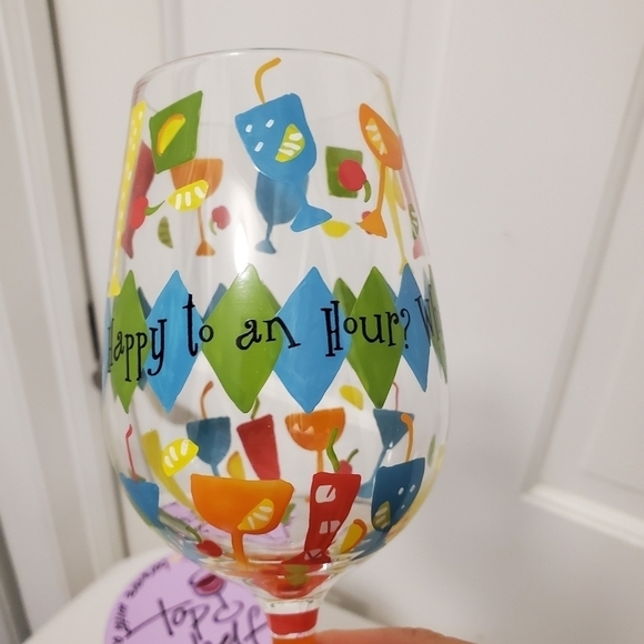 Top Shelf "Why Limit Happy to an Hour?" Wine Glass, all occasion gift - Picture 8 of 10